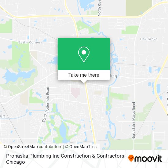 Prohaska Plumbing Inc Construction & Contractors map