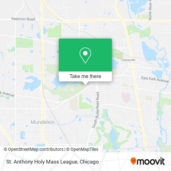 Mapa de St. Anthony Holy Mass League