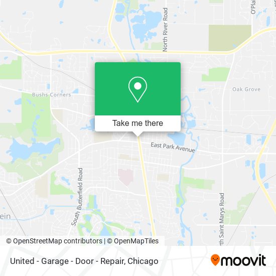 United - Garage - Door - Repair map