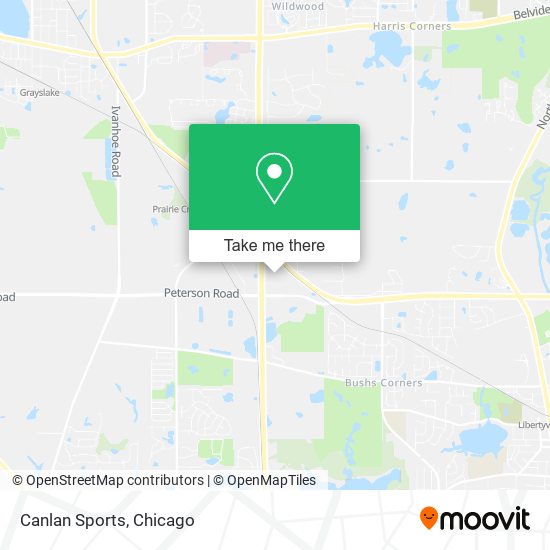 Canlan Sports map