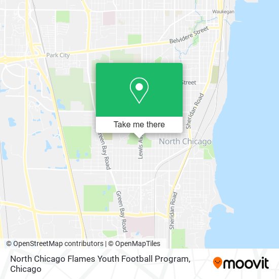 North Chicago Flames Youth Football Program map