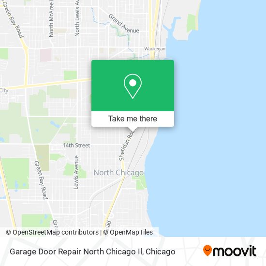 Mapa de Garage Door Repair North Chicago Il