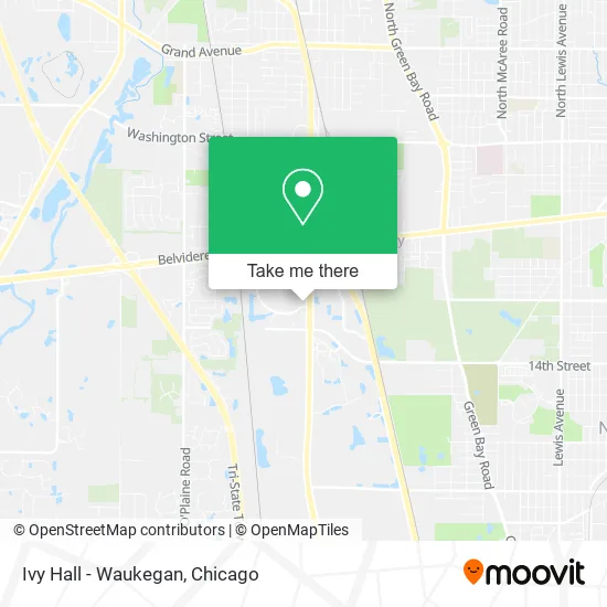 Mapa de Ivy Hall - Waukegan