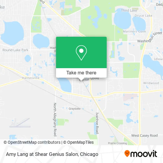 Amy Lang at Shear Genius Salon map