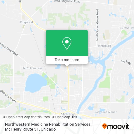 Mapa de Northwestern Medicine Rehabilitation Services McHenry Route 31