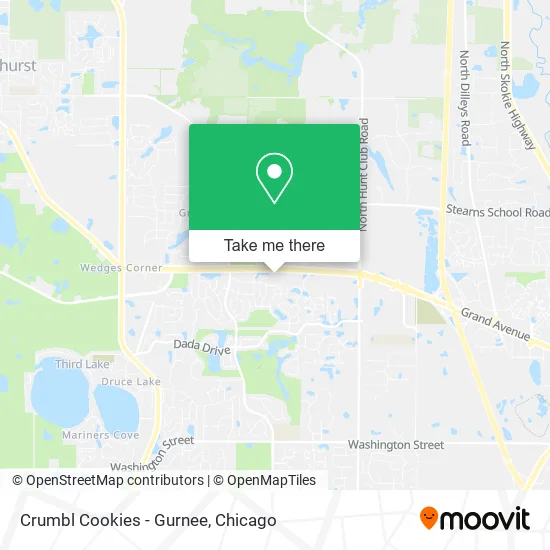 Crumbl Cookies - Gurnee map