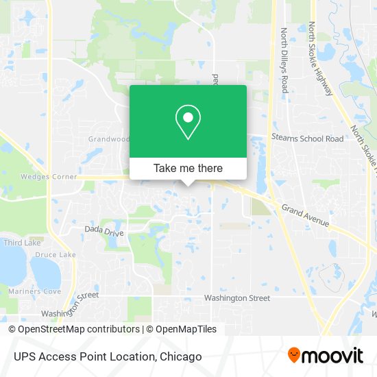 UPS Access Point Location map