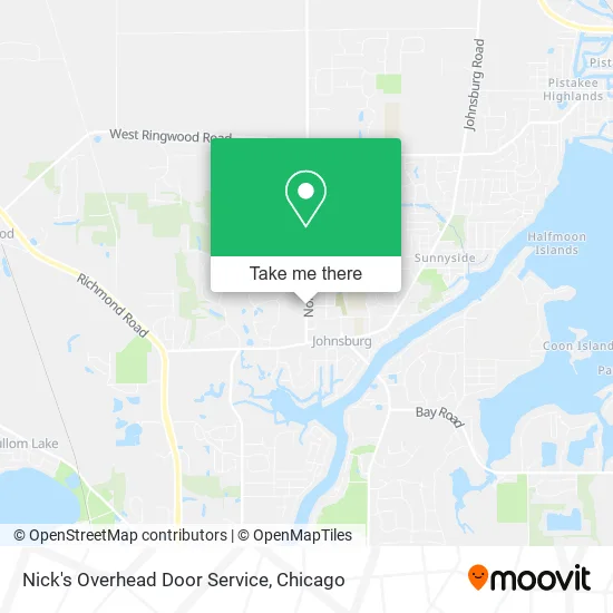 Nick's Overhead Door Service map