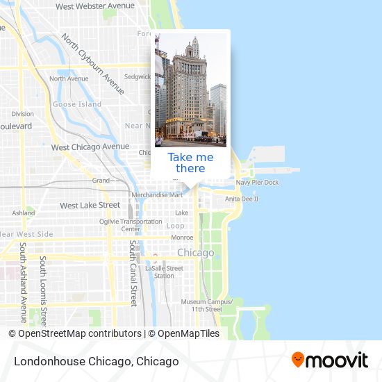 Londonhouse Chicago map