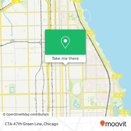 CTA-47th-Green Line map