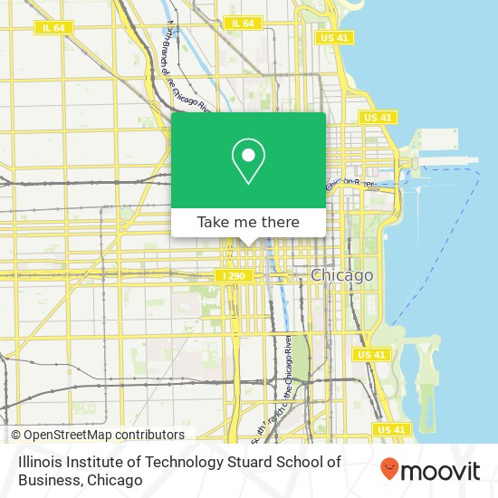 Mapa de Illinois Institute of Technology Stuard School of Business