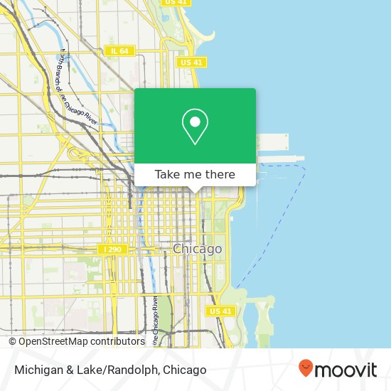 Michigan & Lake/Randolph map