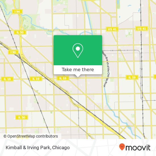 Mapa de Kimball & Irving Park