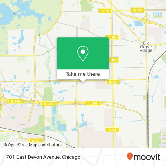 701 East Devon Avenue map