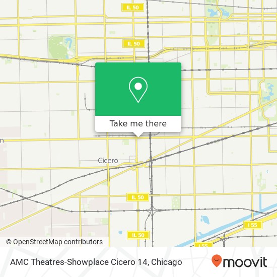 AMC Theatres-Showplace Cicero 14 map