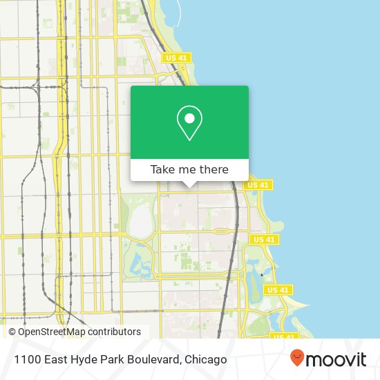 1100 East Hyde Park Boulevard map