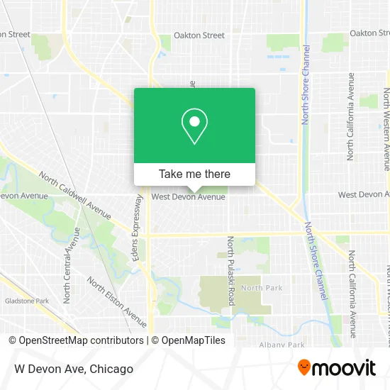 Mapa de W Devon Ave