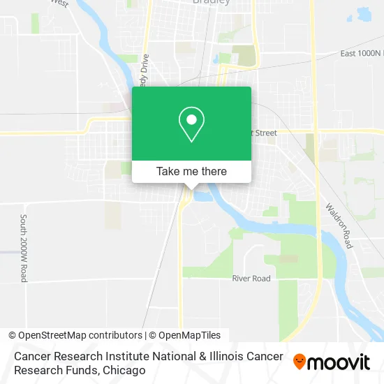 Mapa de Cancer Research Institute National & Illinois Cancer Research Funds