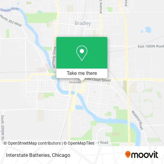 Interstate Batteries map