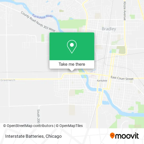 Interstate Batteries map