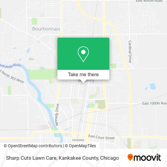 Mapa de Sharp Cuts Lawn Care, Kankakee County