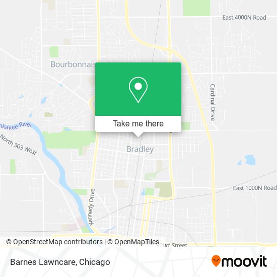 Barnes Lawncare map