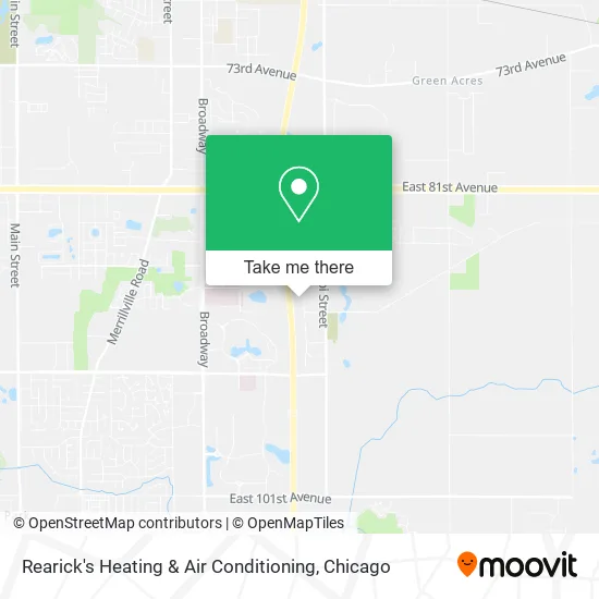 Rearick's Heating & Air Conditioning map