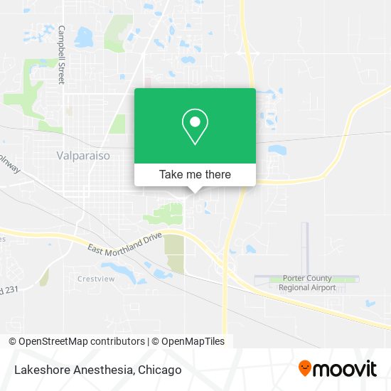 Lakeshore Anesthesia map