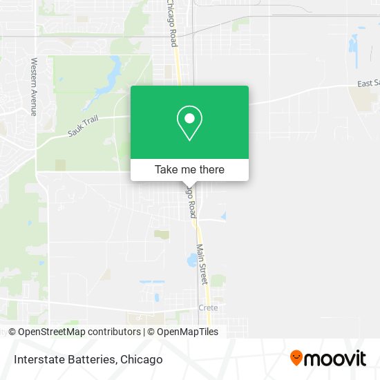 Interstate Batteries map