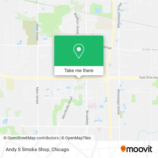 Andy S Smoke Shop map