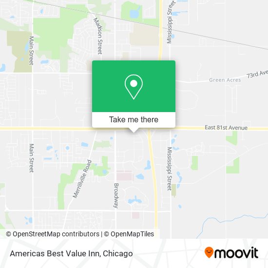 Mapa de Americas Best Value Inn