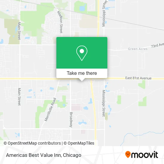 Americas Best Value Inn map
