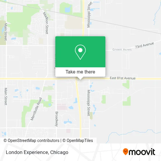 London Experience map