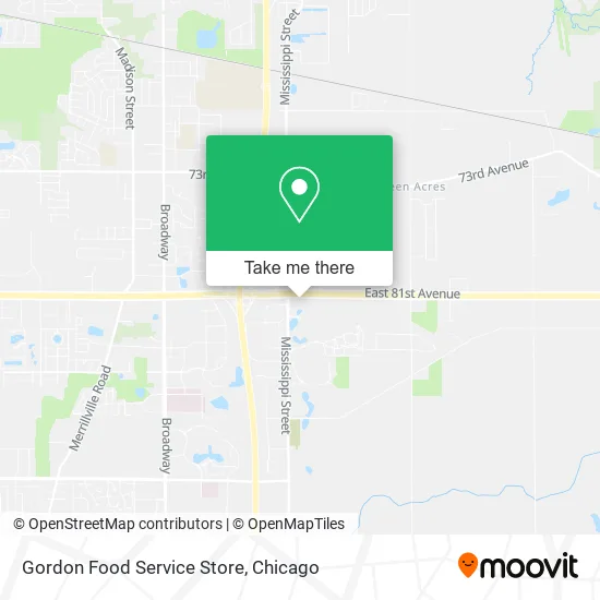 Gordon Food Service Store map