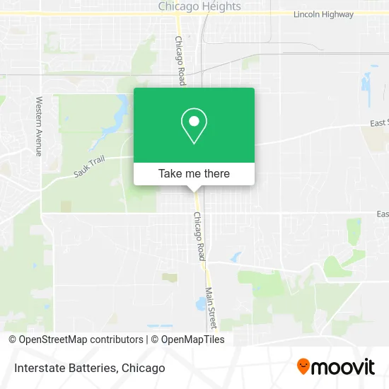 Interstate Batteries map