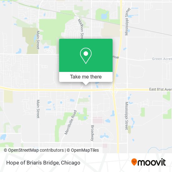 Hope of Brian's Bridge map
