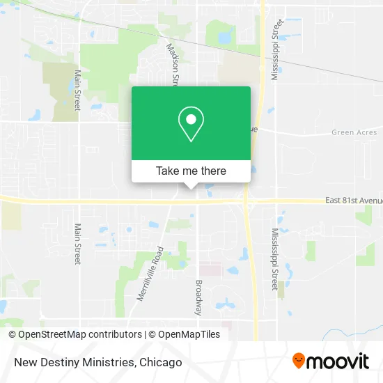 New Destiny Ministries map
