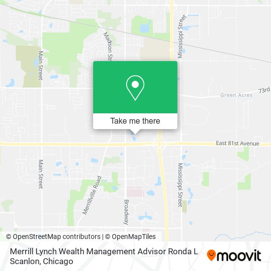 Merrill Lynch Wealth Management Advisor Ronda L Scanlon map