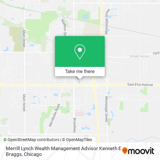 Merrill Lynch Wealth Management Advisor Kenneth E Braggs map