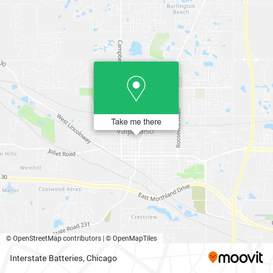Interstate Batteries map
