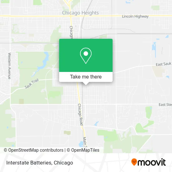 Interstate Batteries map