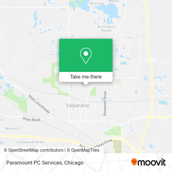 Paramount PC Services map