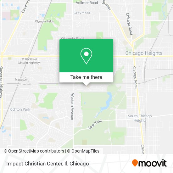 Impact Christian Center, Il map