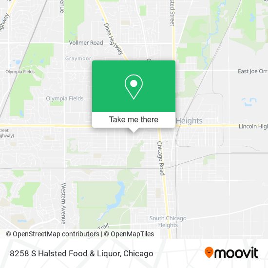 8258 S Halsted Food & Liquor map