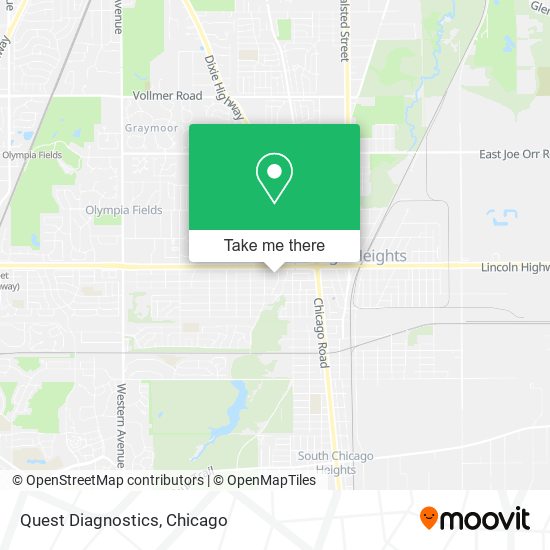 Quest Diagnostics map