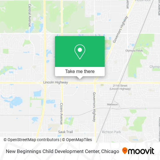 New Beginnings Child Development Center map