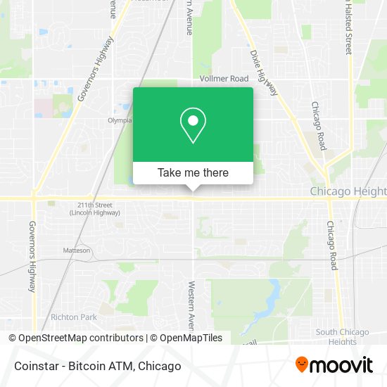 Mapa de Coinstar - Bitcoin ATM