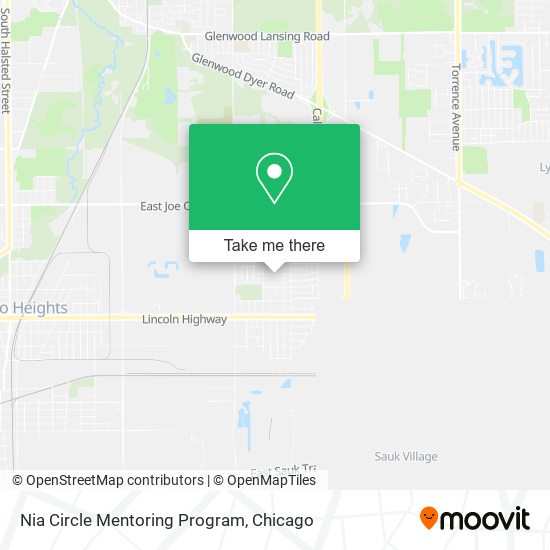 Nia Circle Mentoring Program map