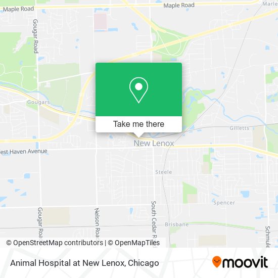 Mapa de Animal Hospital at New Lenox