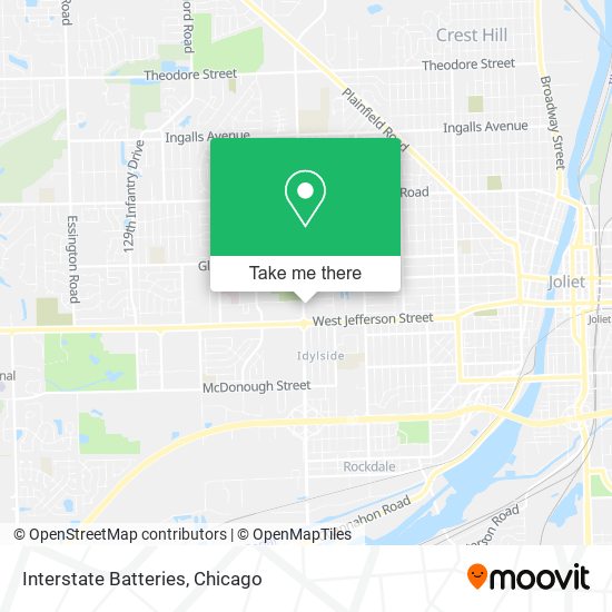 Interstate Batteries map